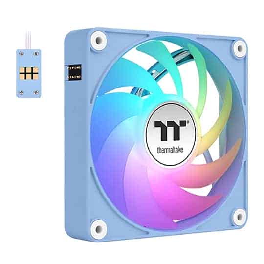 Thermaltake CT120 EX ARGB Sync Hydrangea Blue 120mm PWM Fan Triple Pack